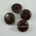 fancy abs football imitation leather buttons